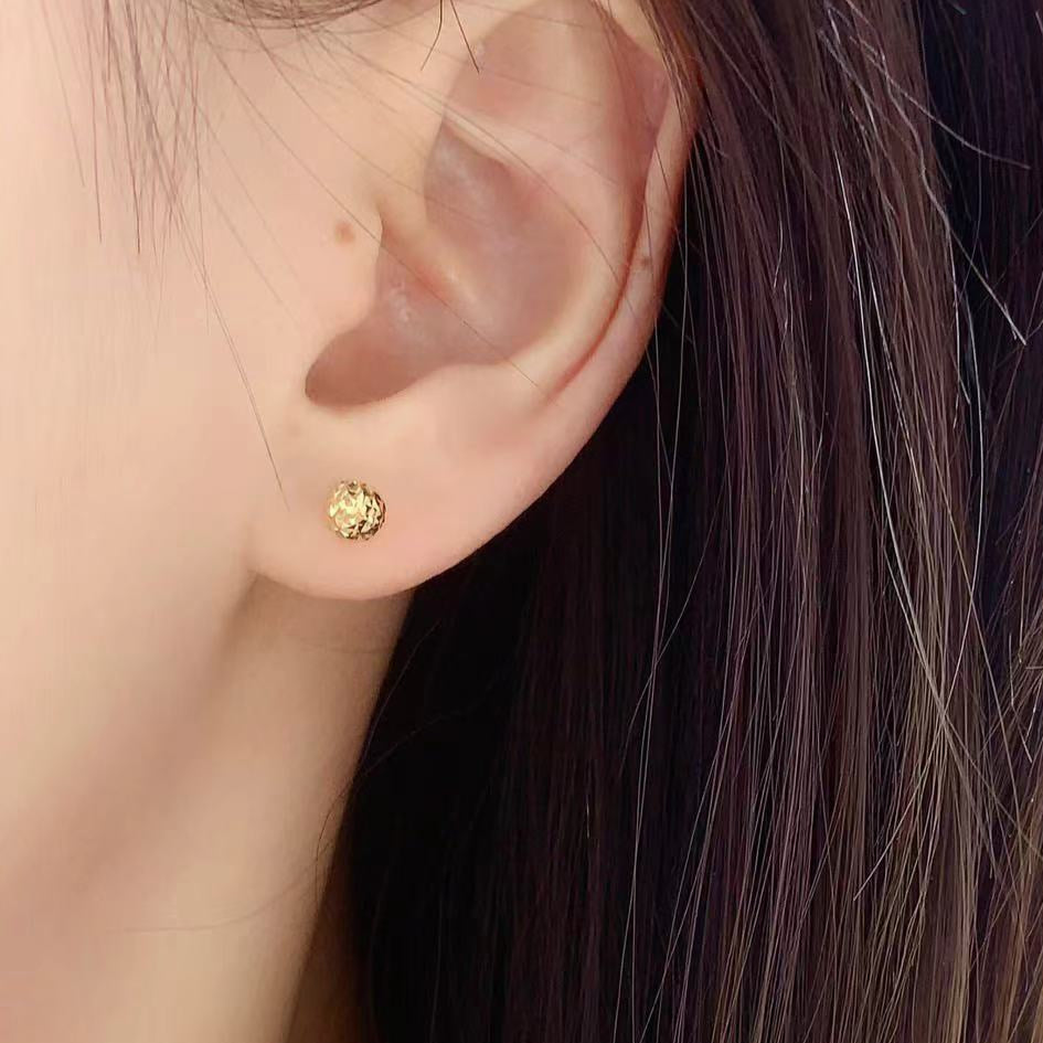 18K Solid Gold Disco Ball Earrings--140 AUD | Tayam Jewellery