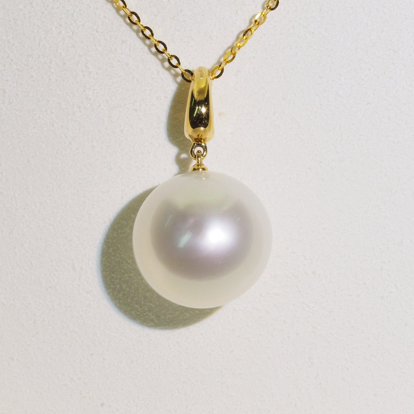 18K Yellow Gold South Sea Pearl Pendant – Rare 14.9mm | Tayam Jewellery