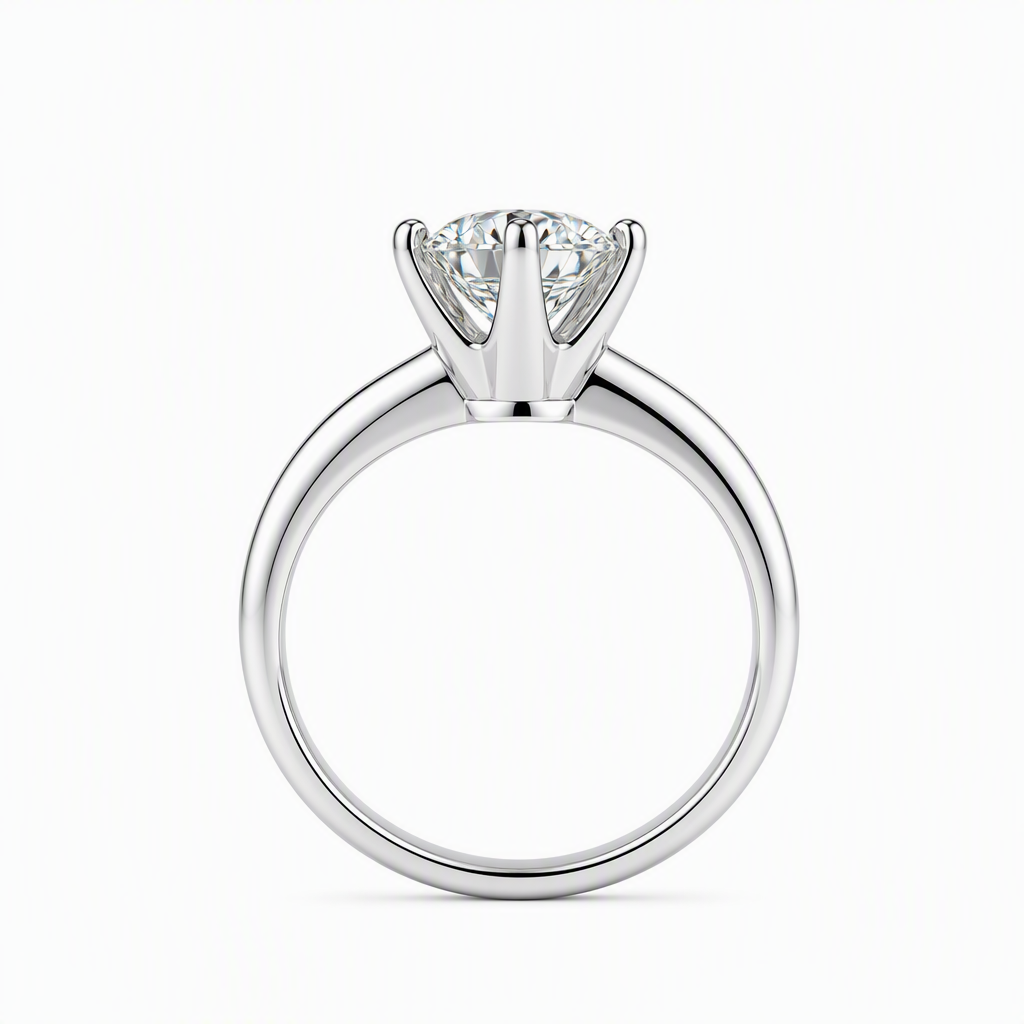 1.5ct solitaire engagement ring side profile — bespoke Sydney CBD | Tayam Jewellery