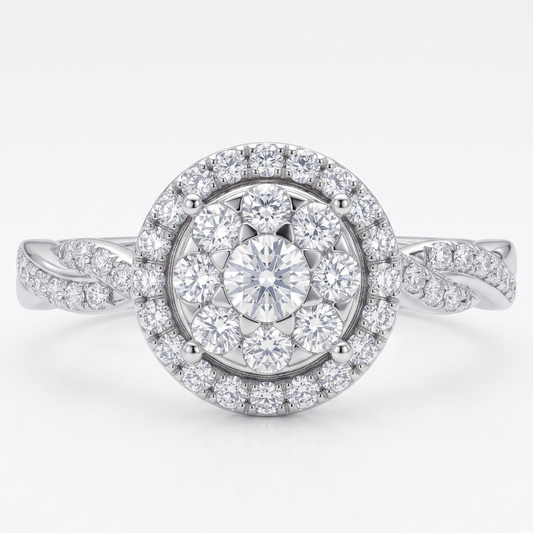 Classic Diamond Half Eternity Wedding Band in 10K Gold | Sydney CBD | Tayam Jewellery
