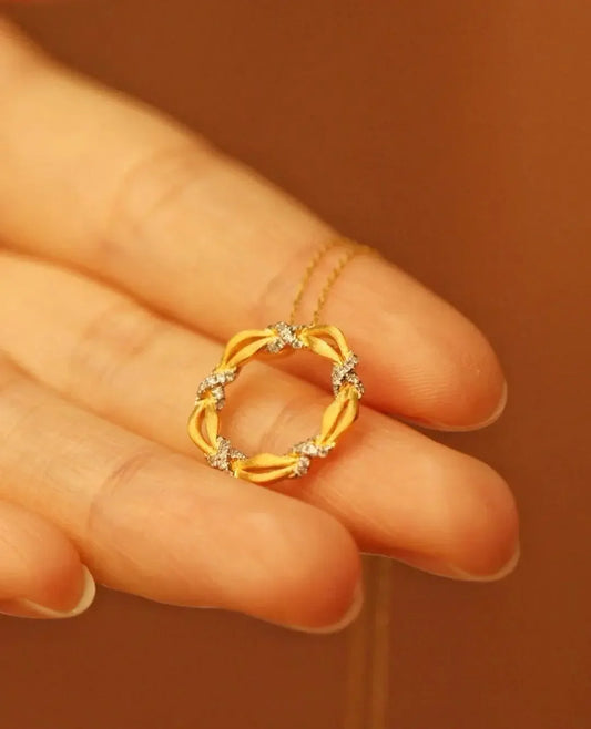 Elegant gold ring with diamond accents held in hand, perfect for Sydney jewellery lovers.