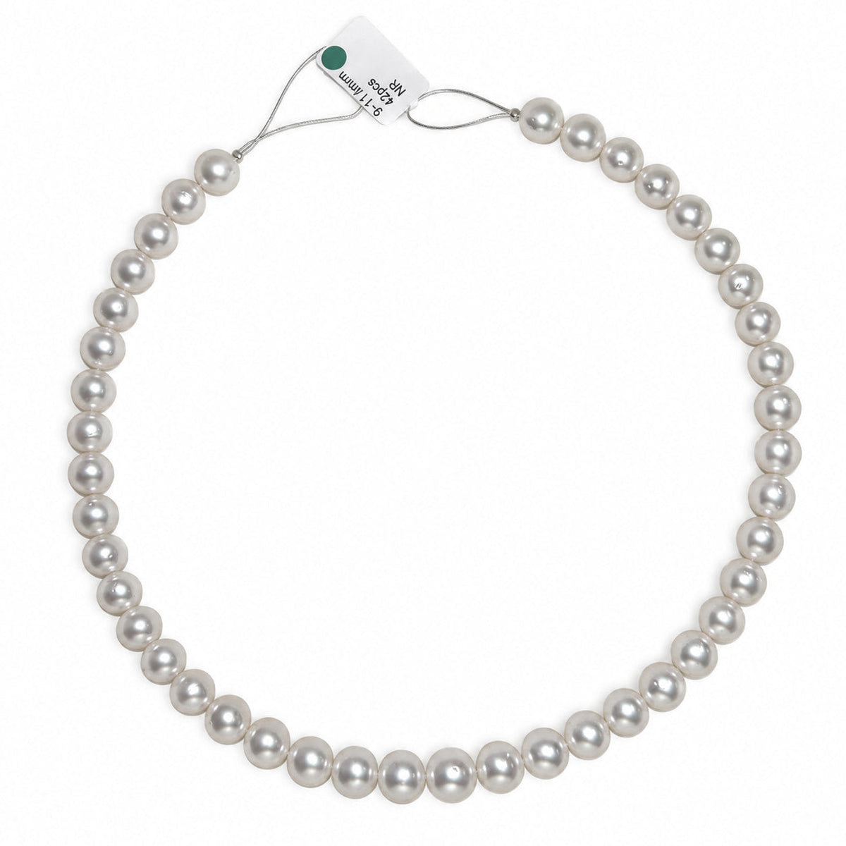 9-11.4mm South Sea pearl strand, 42 pearls, white pink overtones, AAA lustre | Tayam Sydney CBD