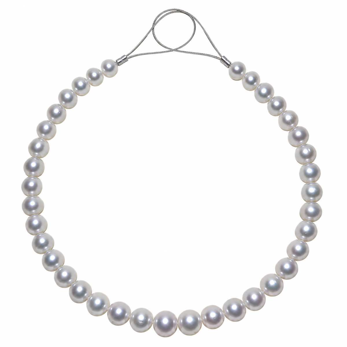 11.05-14.45mm South Sea pearl strand, 35 pearls, statement size, gem-like iridescence | Tayam Sydney CBD