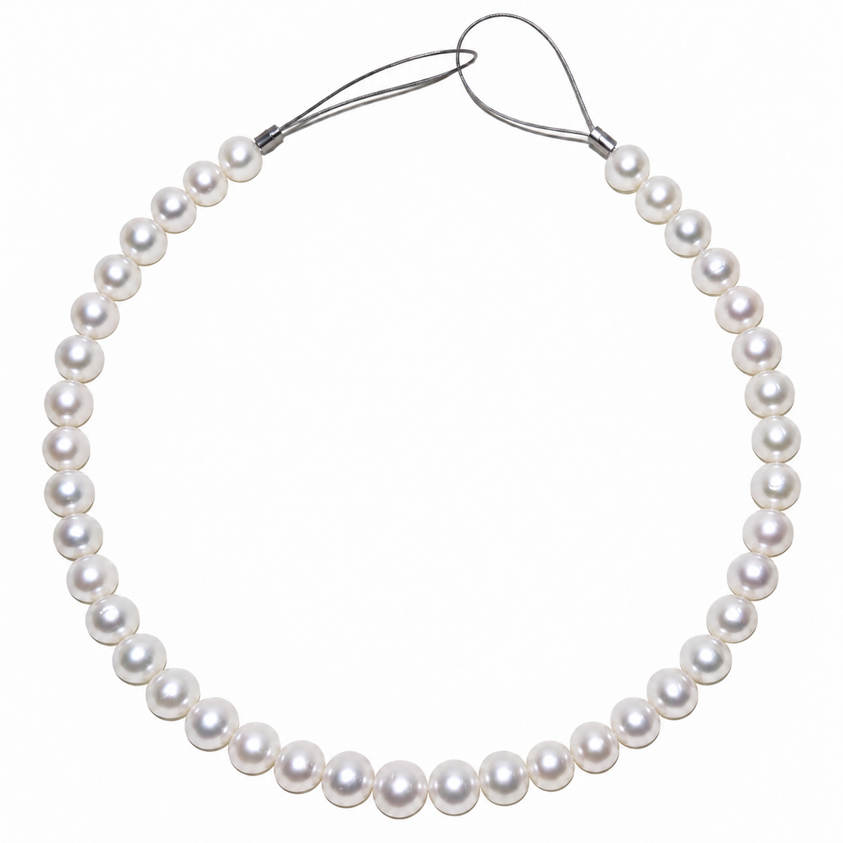 9.1-11.5mm South Sea pearl strand, 41 pearls, bright white, exceptional value | Tayam Sydney CBD