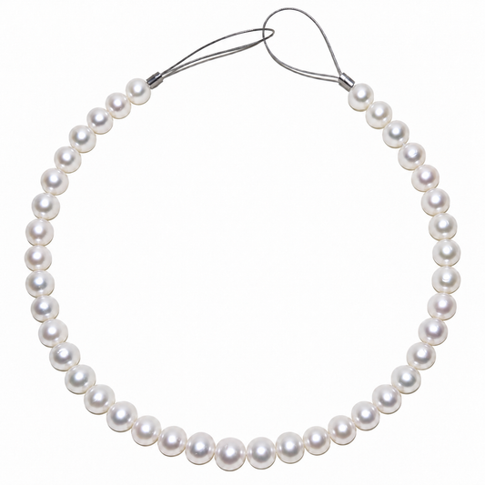 9.1-11.5mm South Sea pearl strand, 41 pearls, bright white, exceptional value | Tayam Sydney CBD