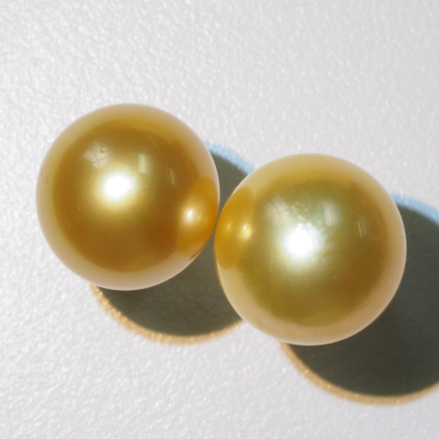 South Sea Golden Pearl Earrings (13mm) | Tayam Jewellery