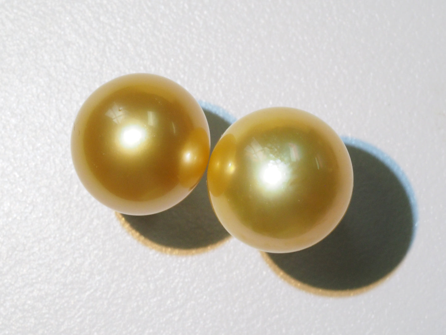 South Sea Golden Pearl Earrings (13mm) | Tayam Jewellery