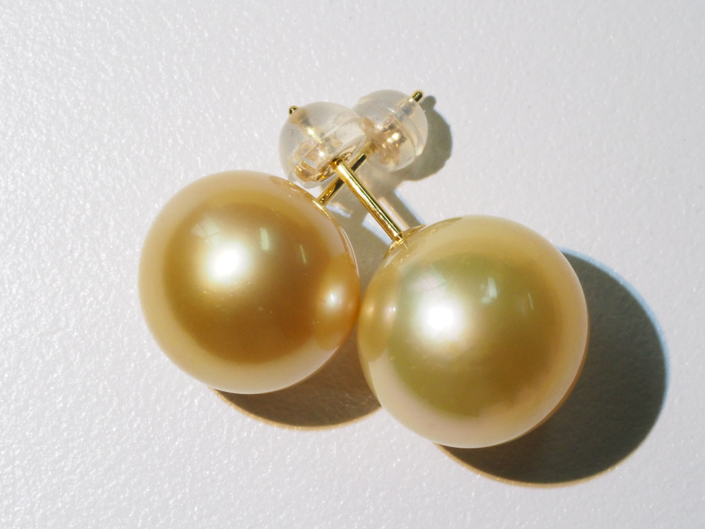 South Sea Golden Pearl Earrings (13mm) | Tayam Jewellery