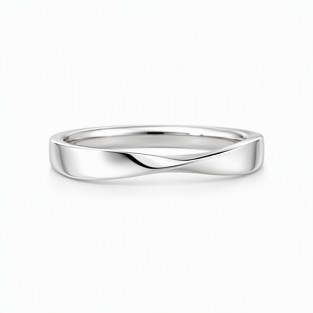 18K gold infinity wedding band, polished continuous loop | Tayam Jewellery Sydney CBD