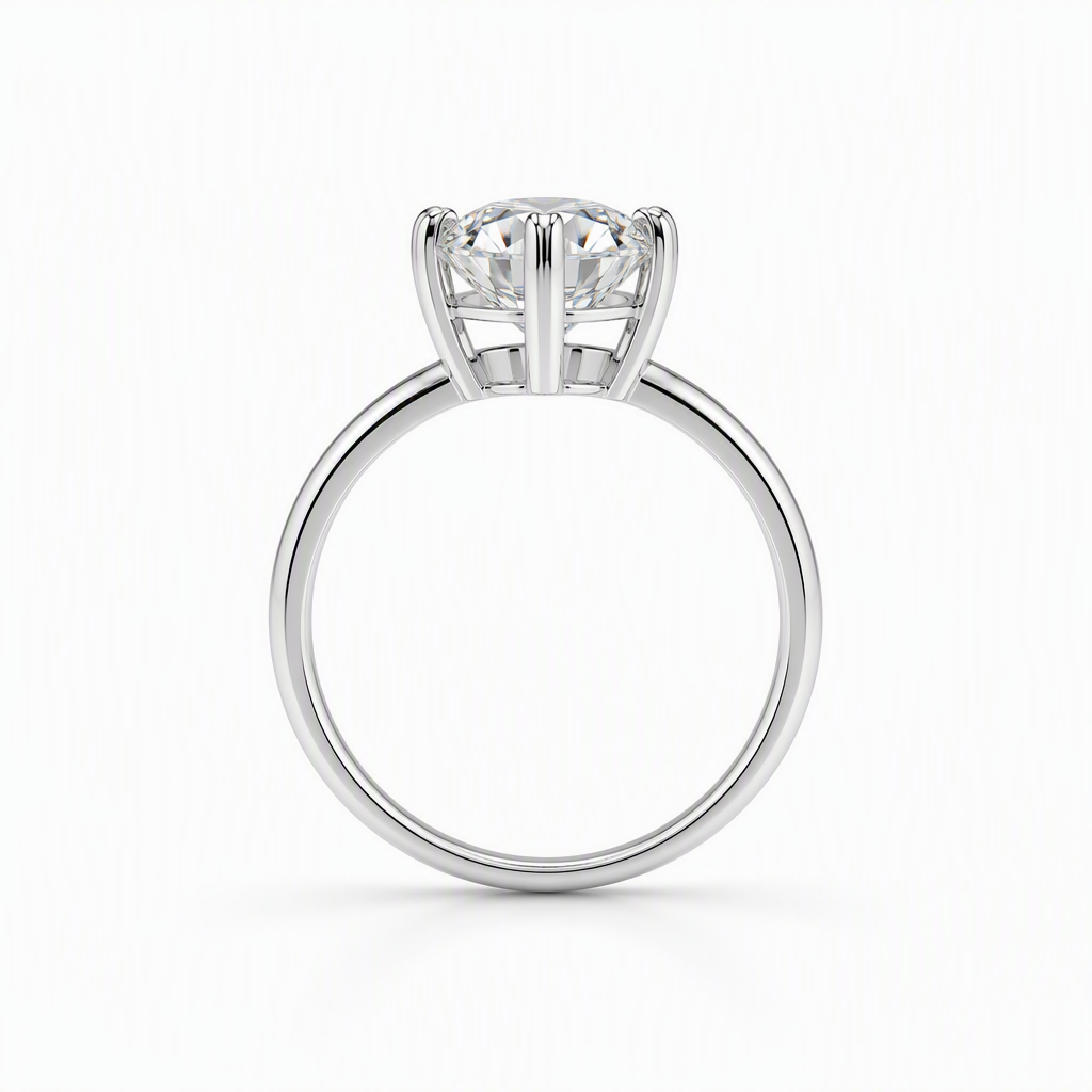 Heart claw setting close-up — 1ct D/E VVS lab grown diamond | Tayam Sydney CBD