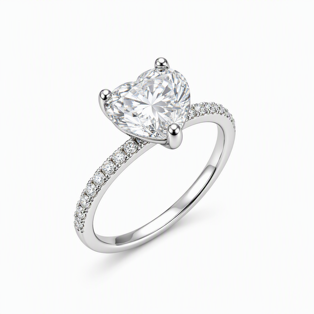 Heart cut diamond close-up — 1.5ct D/E VVS lab grown | Tayam Sydney CBD