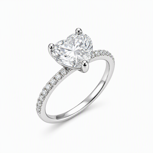 Heart cut diamond close-up — 1.5ct D/E VVS lab grown | Tayam Sydney CBD