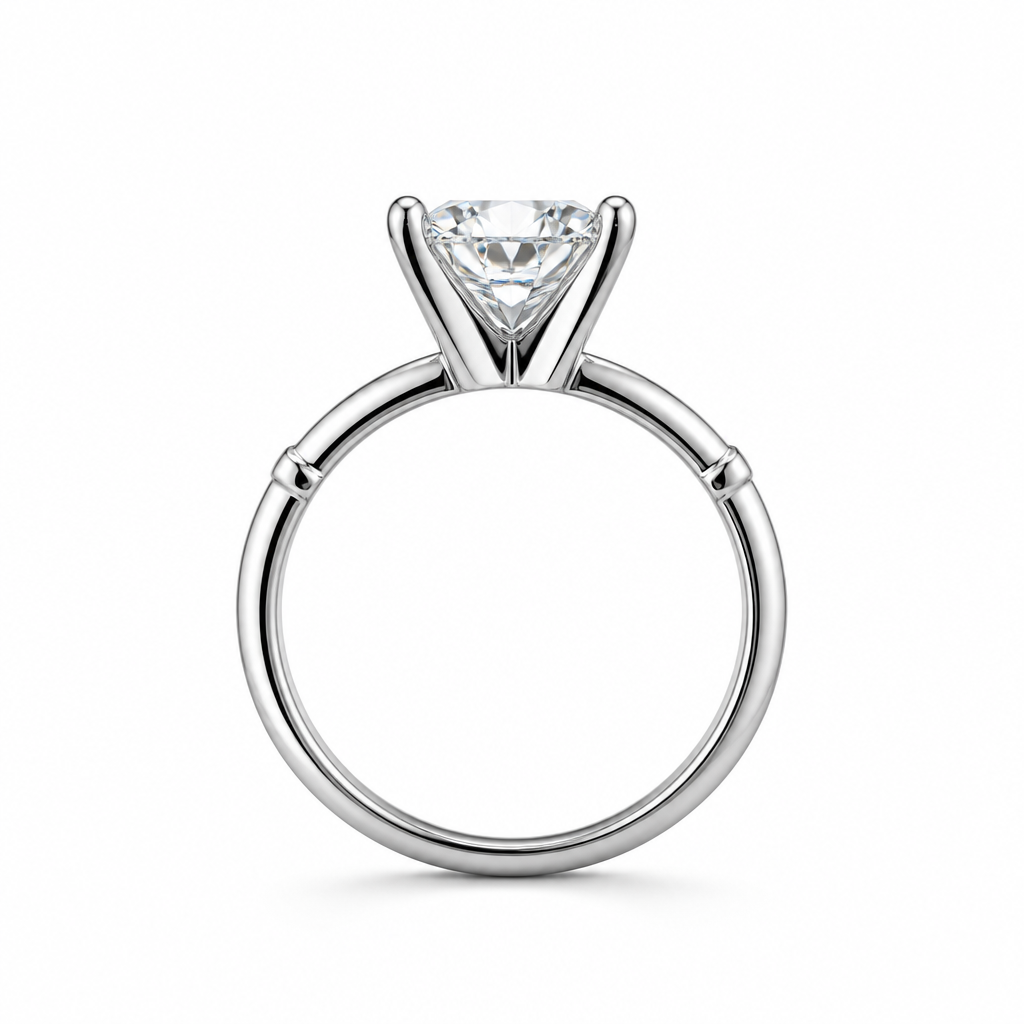 Four claw setting close-up — 1ct D/E VVS lab grown diamond | Tayam Sydney CBD