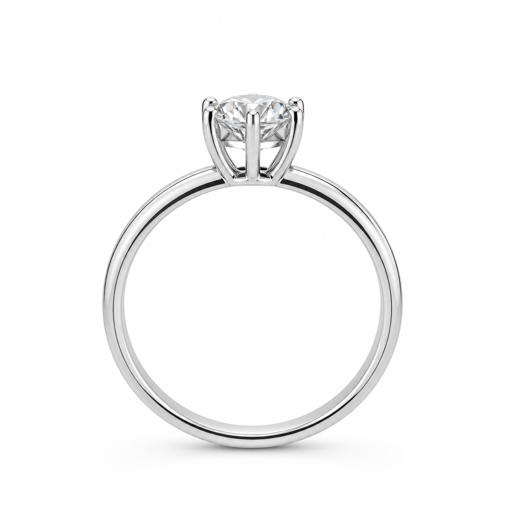 Six claw setting close-up — 1ct D/E VVS lab grown diamond | Tayam Sydney CBD