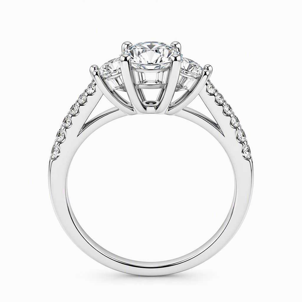 Sunflower petal diamond halo close-up — D/E VVS lab grown | Tayam Sydney CBD