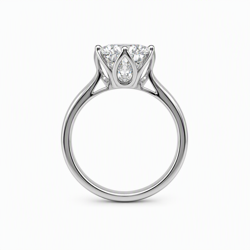 Solitaire diamond ring close-up — 1ct D/E VVS lab grown centre stone | Tayam Sydney CBD