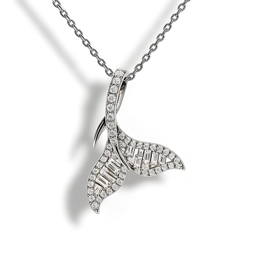 Mermaid Tail Diamond Necklace | Tayam Jewellery
