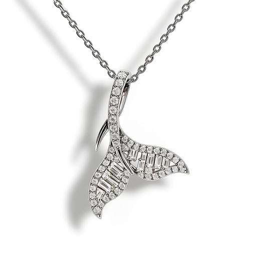 Mermaid Tail Diamond Necklace | Tayam Jewellery