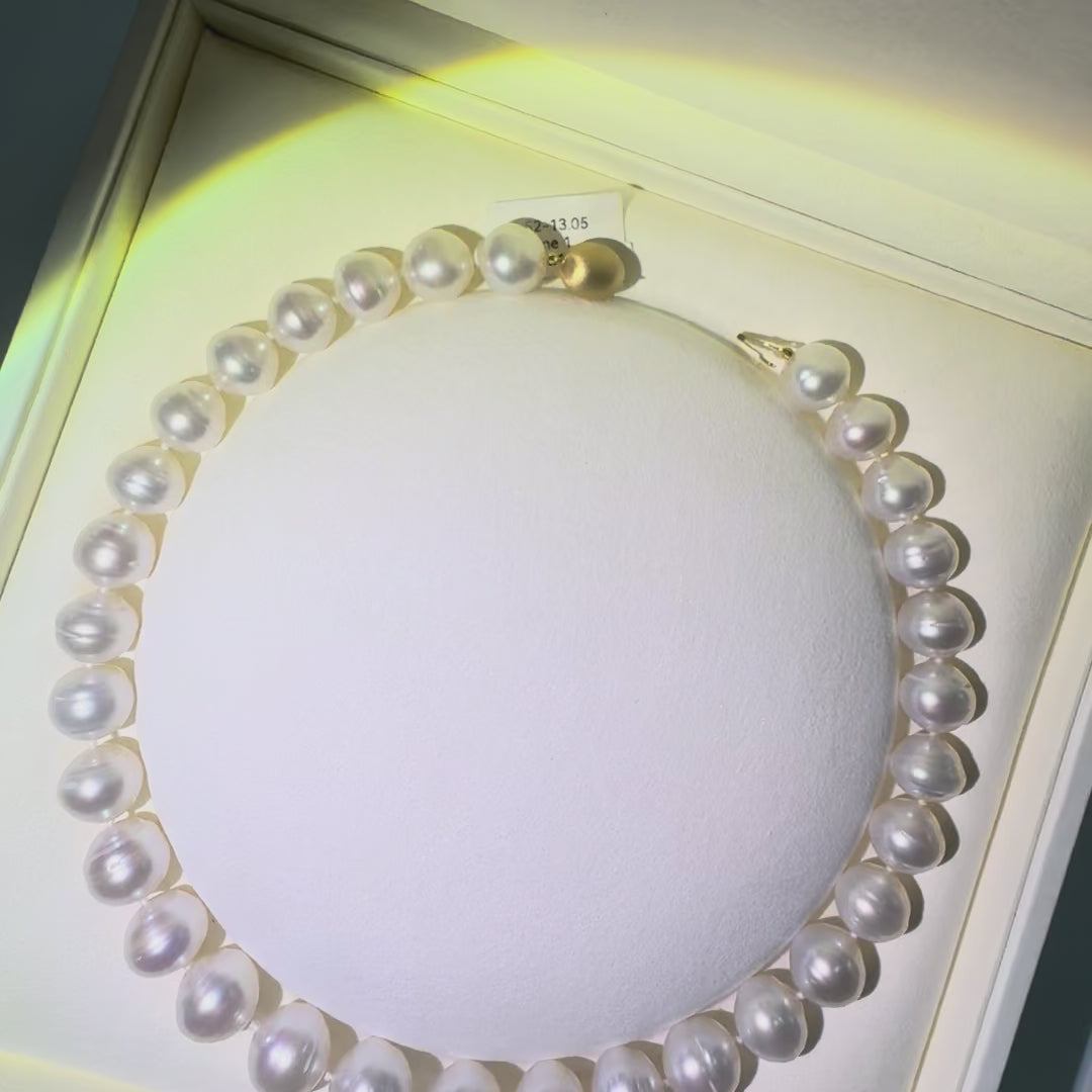 AAA 13-15.2mm Australian South Sea Circle Pearl necklace, 44cm — Tayam Jewellery Sydney CBD