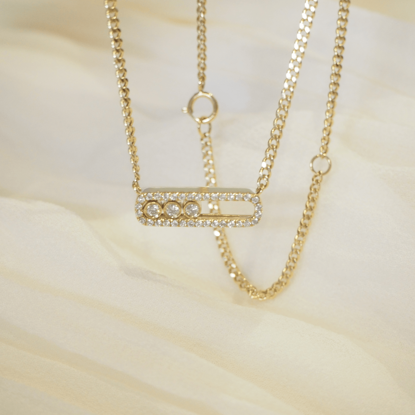 Moving Diamonds Necklace | Tayam Jewellery