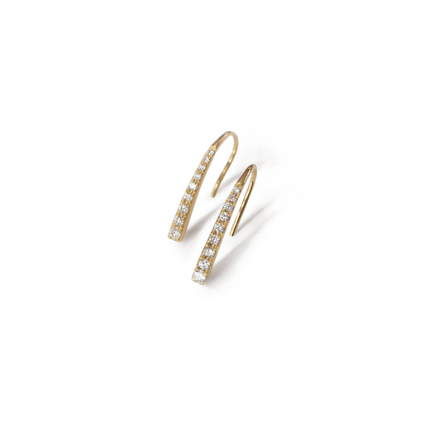 Diamond Bar Earring | Tayam Jewellery