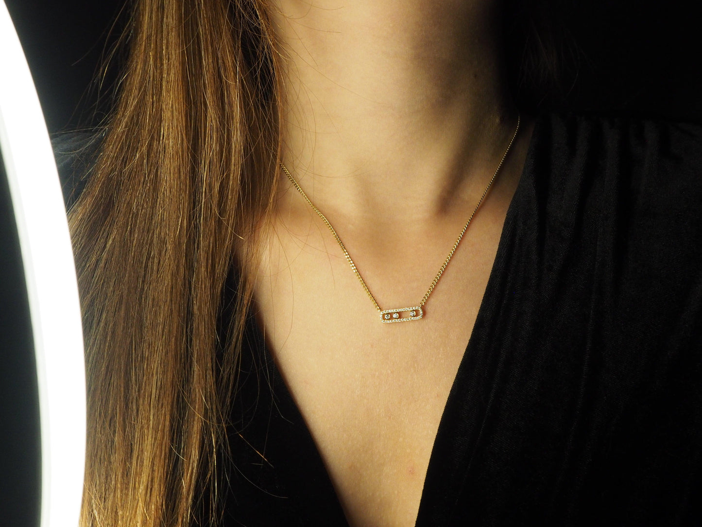 Moving Diamonds Necklace | Tayam Jewellery