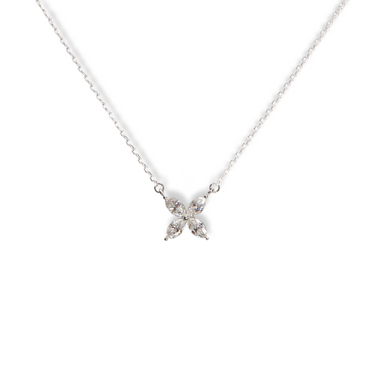 18K WG diamond necklace | Tayam Jewellery