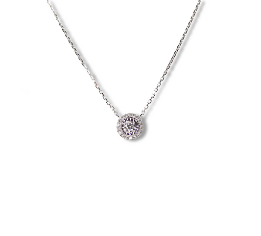 18K WG diamond necklace | Tayam Jewellery