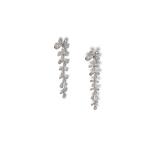 18K WG Diamond earring | Tayam Jewellery