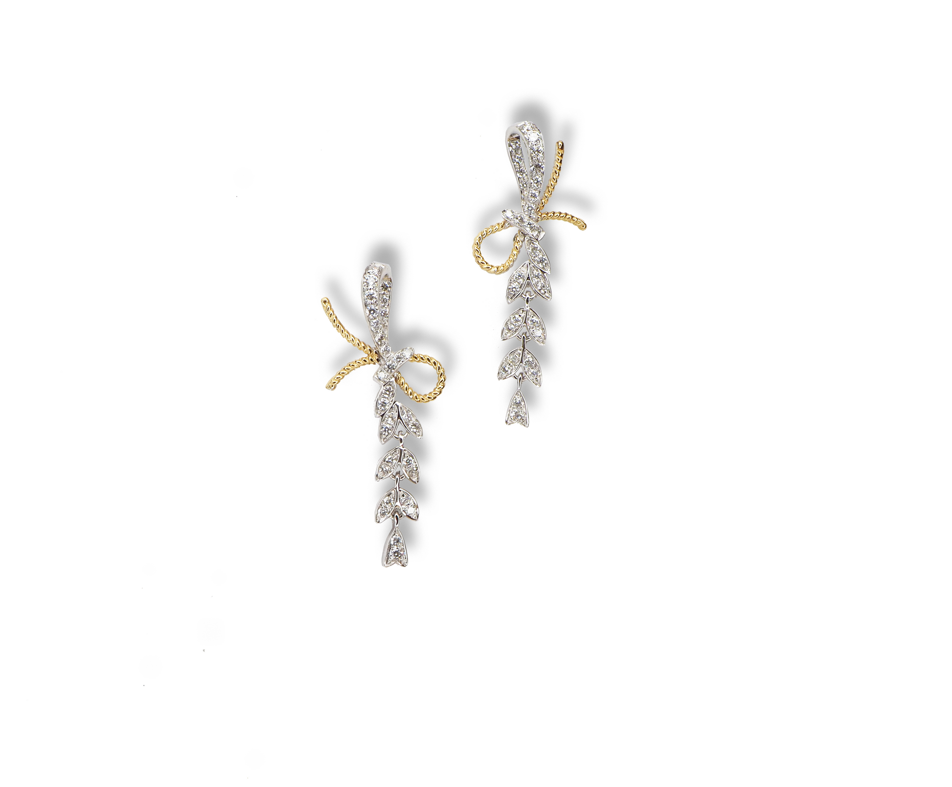 18K WG Diamond earring | Tayam Jewellery